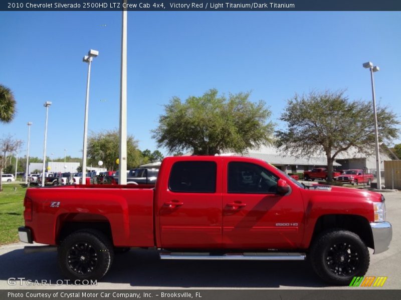 Victory Red / Light Titanium/Dark Titanium 2010 Chevrolet Silverado 2500HD LTZ Crew Cab 4x4
