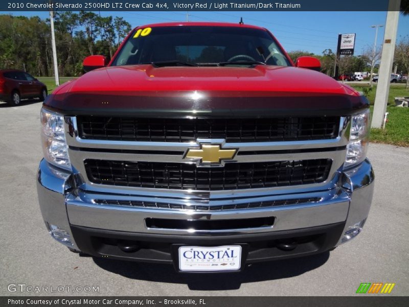 Victory Red / Light Titanium/Dark Titanium 2010 Chevrolet Silverado 2500HD LTZ Crew Cab 4x4