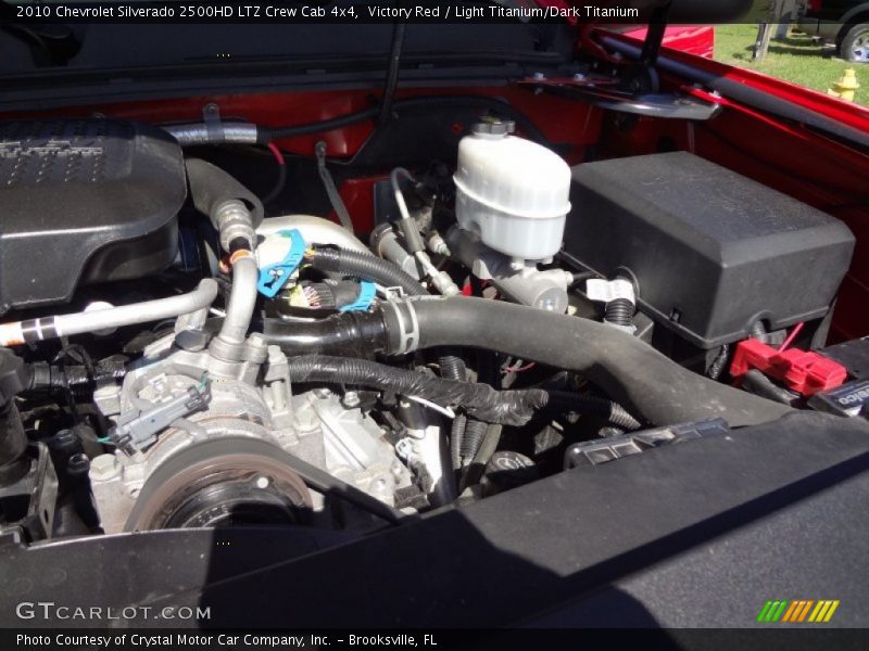Victory Red / Light Titanium/Dark Titanium 2010 Chevrolet Silverado 2500HD LTZ Crew Cab 4x4