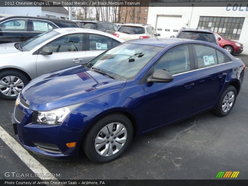 Blue Topaz Metallic / Jet Black/Medium Titanium 2012 Chevrolet Cruze LS