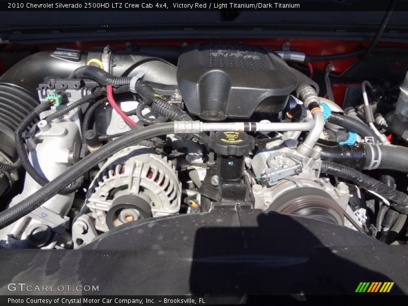 Victory Red / Light Titanium/Dark Titanium 2010 Chevrolet Silverado 2500HD LTZ Crew Cab 4x4
