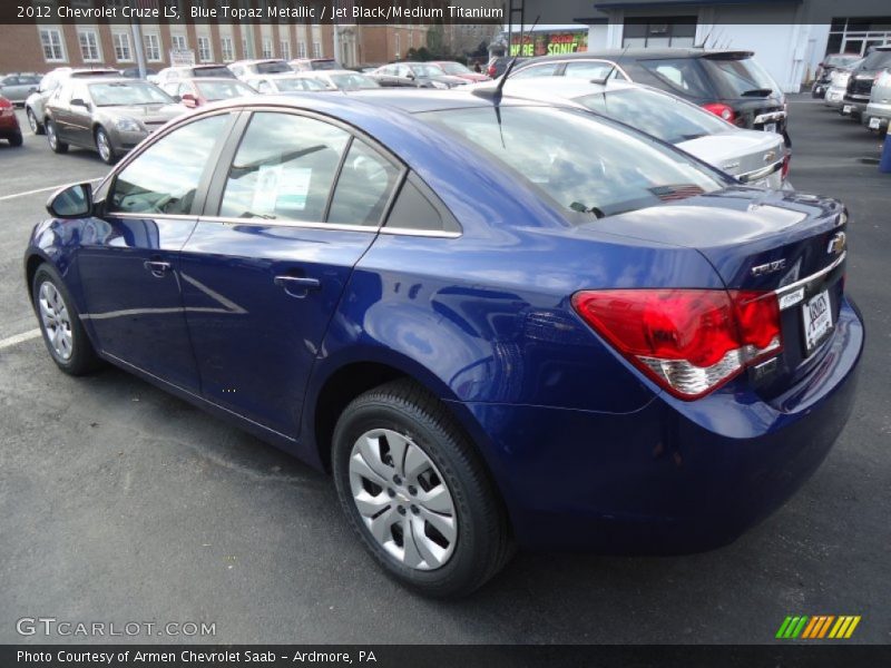 Blue Topaz Metallic / Jet Black/Medium Titanium 2012 Chevrolet Cruze LS