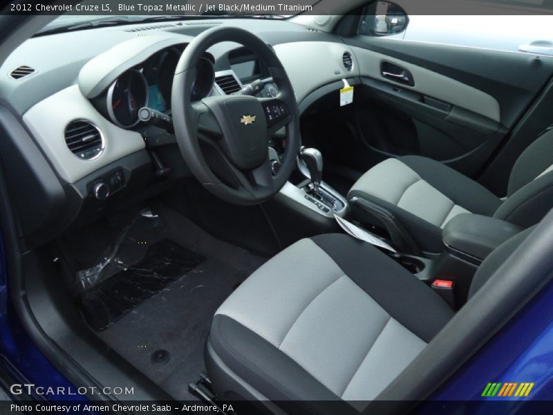 Blue Topaz Metallic / Jet Black/Medium Titanium 2012 Chevrolet Cruze LS