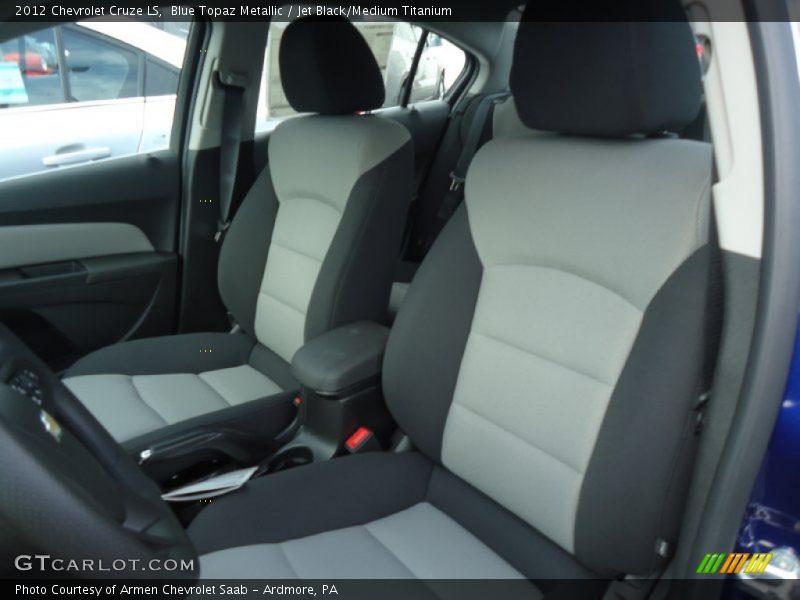 Blue Topaz Metallic / Jet Black/Medium Titanium 2012 Chevrolet Cruze LS
