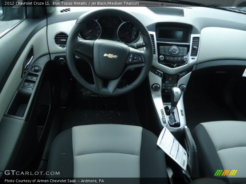 Blue Topaz Metallic / Jet Black/Medium Titanium 2012 Chevrolet Cruze LS