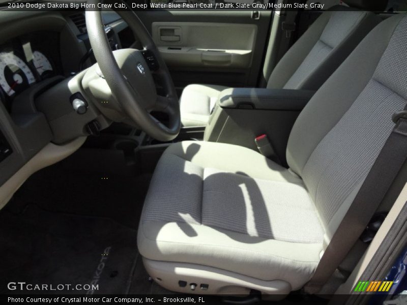 Deep Water Blue Pearl Coat / Dark Slate Gray/Medium Slate Gray 2010 Dodge Dakota Big Horn Crew Cab