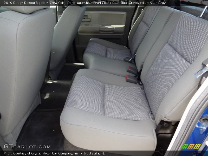 Deep Water Blue Pearl Coat / Dark Slate Gray/Medium Slate Gray 2010 Dodge Dakota Big Horn Crew Cab