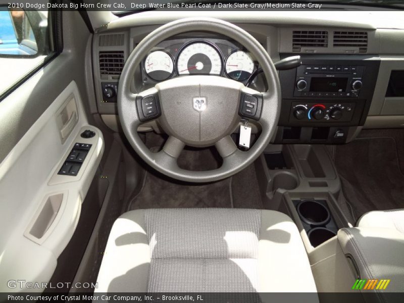 Deep Water Blue Pearl Coat / Dark Slate Gray/Medium Slate Gray 2010 Dodge Dakota Big Horn Crew Cab