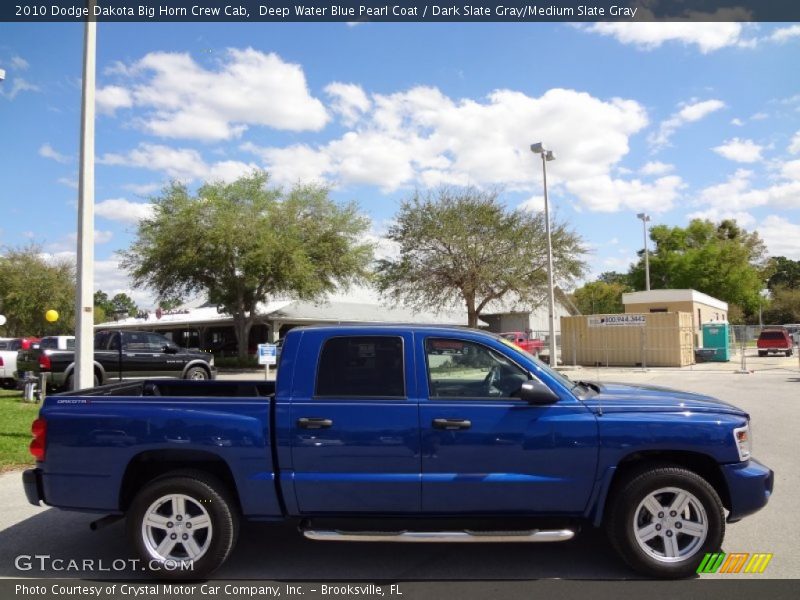 Deep Water Blue Pearl Coat / Dark Slate Gray/Medium Slate Gray 2010 Dodge Dakota Big Horn Crew Cab