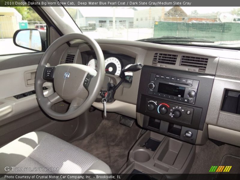 Deep Water Blue Pearl Coat / Dark Slate Gray/Medium Slate Gray 2010 Dodge Dakota Big Horn Crew Cab