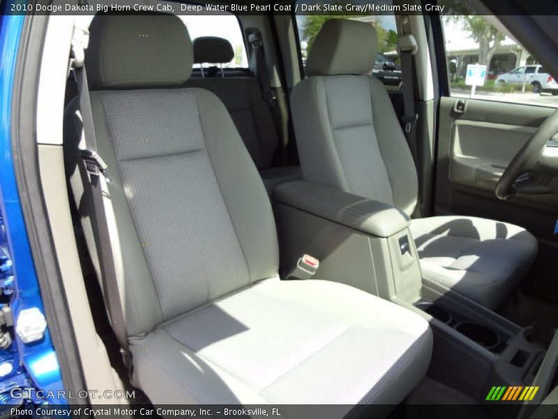 Deep Water Blue Pearl Coat / Dark Slate Gray/Medium Slate Gray 2010 Dodge Dakota Big Horn Crew Cab