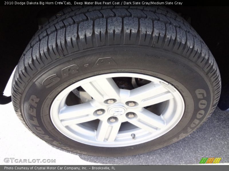 Deep Water Blue Pearl Coat / Dark Slate Gray/Medium Slate Gray 2010 Dodge Dakota Big Horn Crew Cab