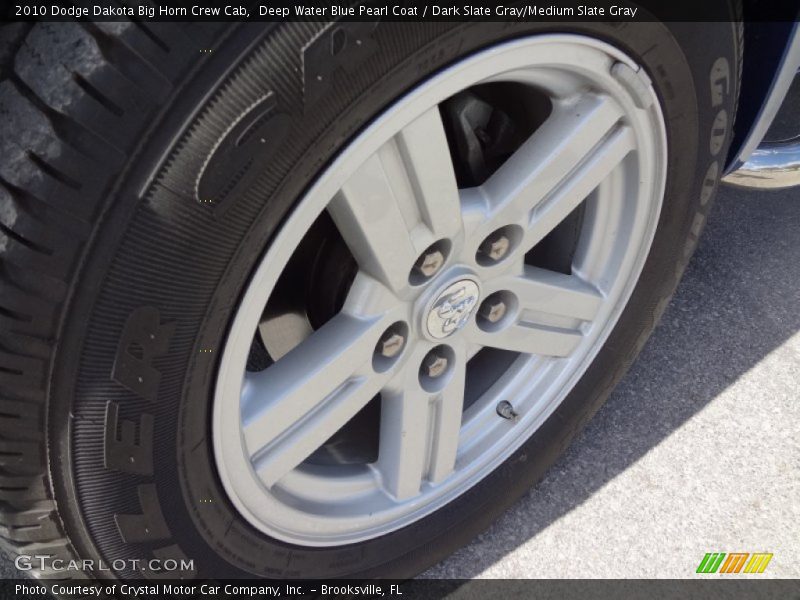 Deep Water Blue Pearl Coat / Dark Slate Gray/Medium Slate Gray 2010 Dodge Dakota Big Horn Crew Cab