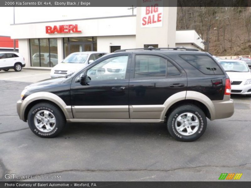 Ebony Black / Beige 2006 Kia Sorento EX 4x4