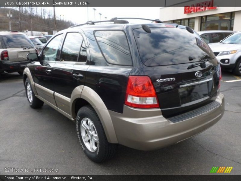 Ebony Black / Beige 2006 Kia Sorento EX 4x4