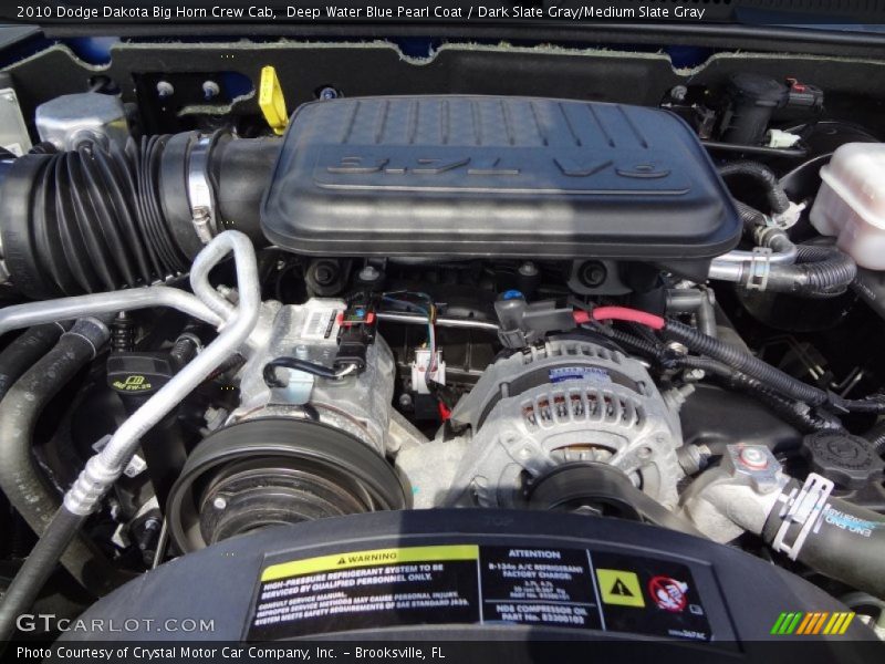 Deep Water Blue Pearl Coat / Dark Slate Gray/Medium Slate Gray 2010 Dodge Dakota Big Horn Crew Cab