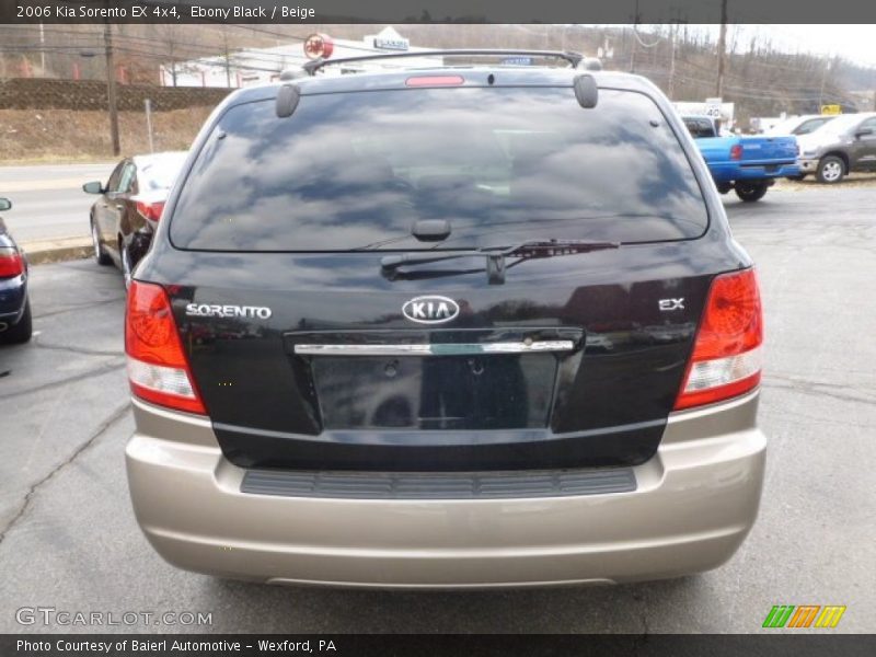 Ebony Black / Beige 2006 Kia Sorento EX 4x4