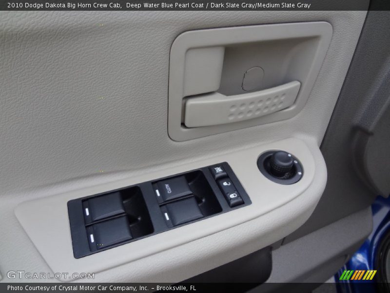 Deep Water Blue Pearl Coat / Dark Slate Gray/Medium Slate Gray 2010 Dodge Dakota Big Horn Crew Cab