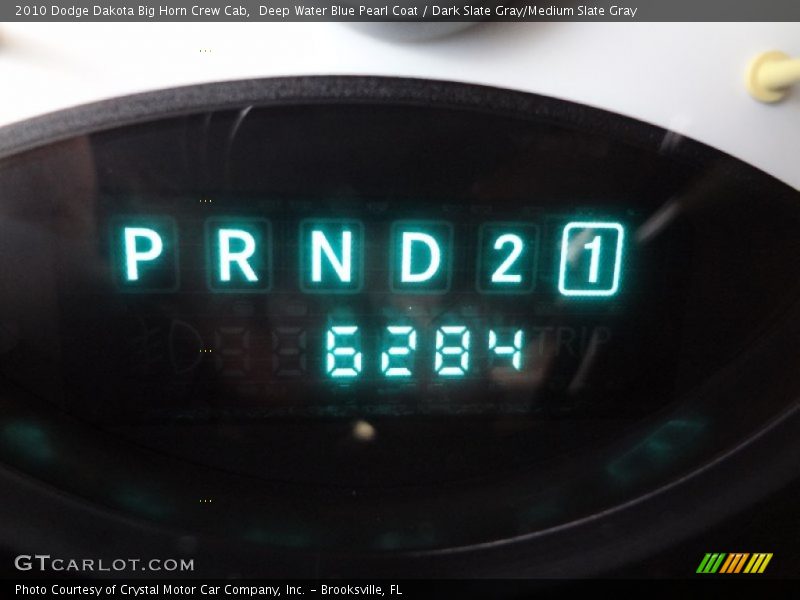 Deep Water Blue Pearl Coat / Dark Slate Gray/Medium Slate Gray 2010 Dodge Dakota Big Horn Crew Cab