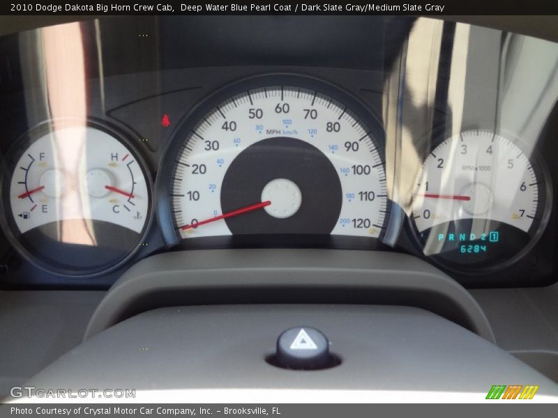 Deep Water Blue Pearl Coat / Dark Slate Gray/Medium Slate Gray 2010 Dodge Dakota Big Horn Crew Cab