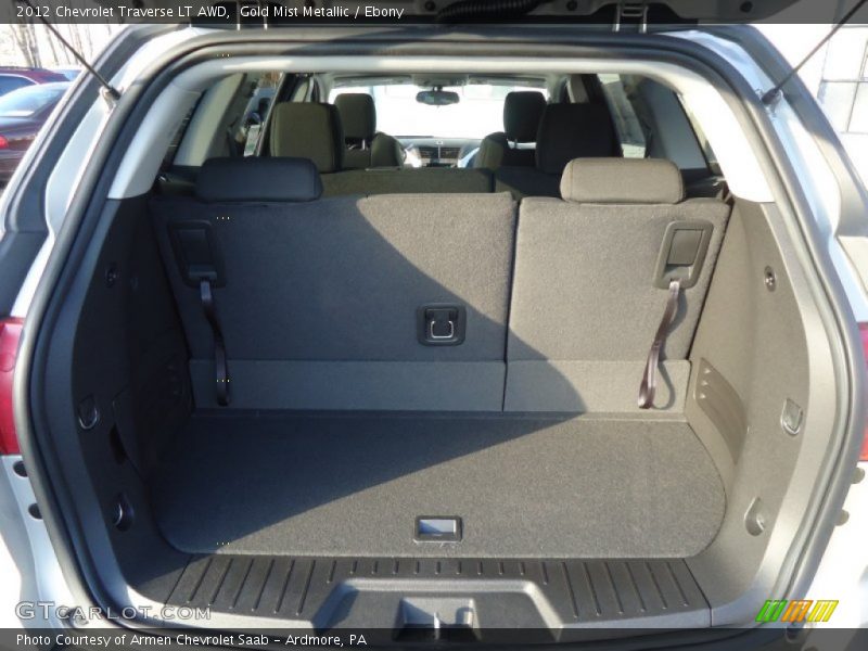 Gold Mist Metallic / Ebony 2012 Chevrolet Traverse LT AWD