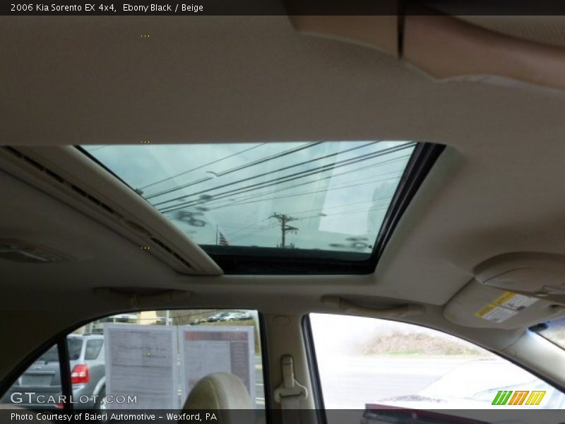 Ebony Black / Beige 2006 Kia Sorento EX 4x4