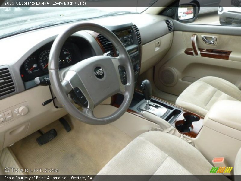 Ebony Black / Beige 2006 Kia Sorento EX 4x4