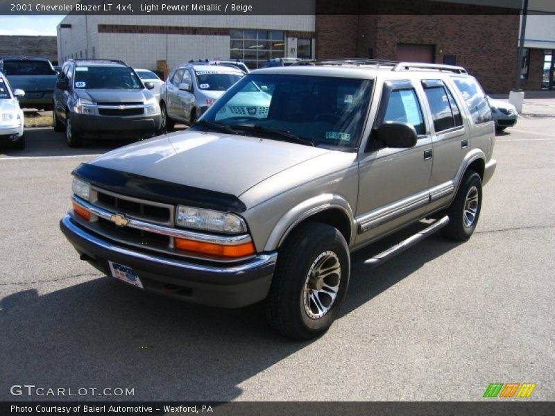 Light Pewter Metallic / Beige 2001 Chevrolet Blazer LT 4x4