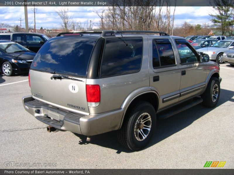 Light Pewter Metallic / Beige 2001 Chevrolet Blazer LT 4x4