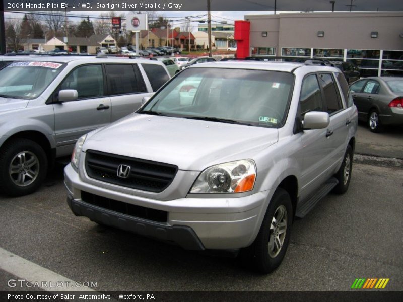 Starlight Silver Metallic / Gray 2004 Honda Pilot EX-L 4WD