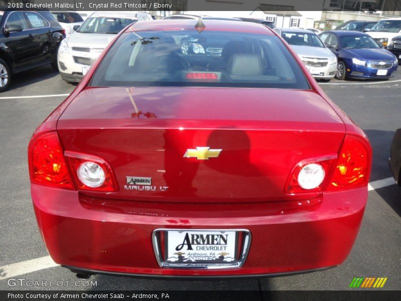 Crystal Red Tintcoat / Ebony 2012 Chevrolet Malibu LT