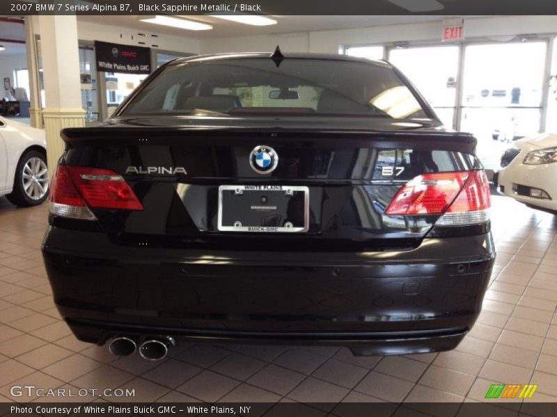 Black Sapphire Metallic / Black 2007 BMW 7 Series Alpina B7