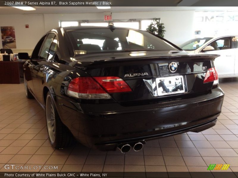 Black Sapphire Metallic / Black 2007 BMW 7 Series Alpina B7