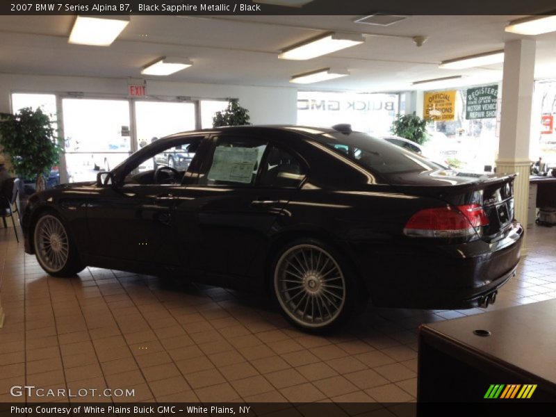 Black Sapphire Metallic / Black 2007 BMW 7 Series Alpina B7