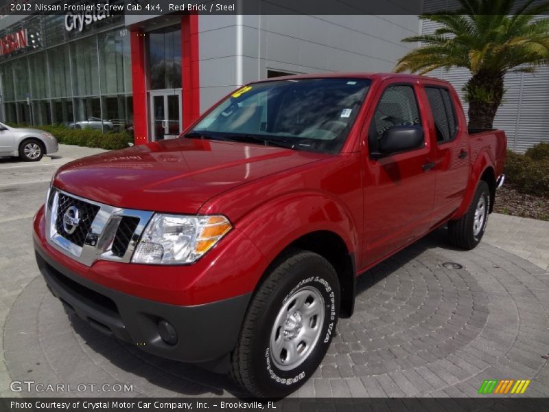 Red Brick / Steel 2012 Nissan Frontier S Crew Cab 4x4