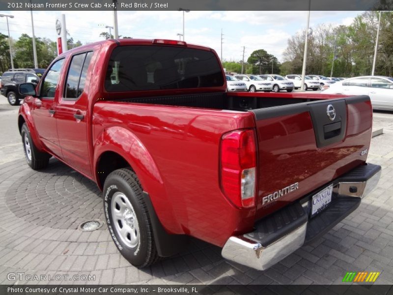 Red Brick / Steel 2012 Nissan Frontier S Crew Cab 4x4