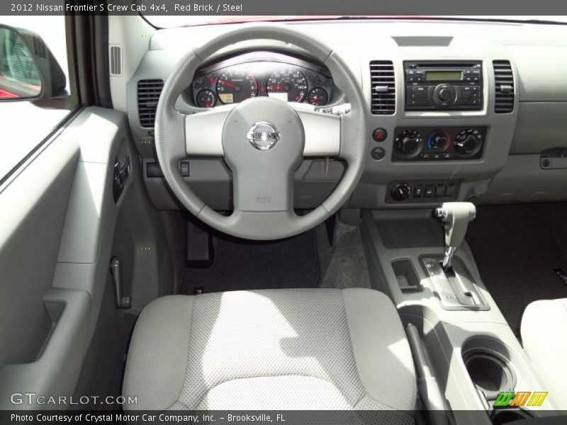 Red Brick / Steel 2012 Nissan Frontier S Crew Cab 4x4