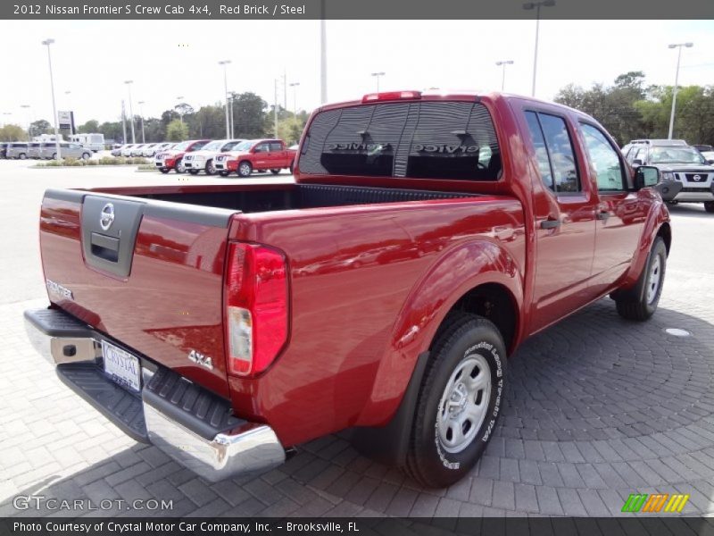 Red Brick / Steel 2012 Nissan Frontier S Crew Cab 4x4
