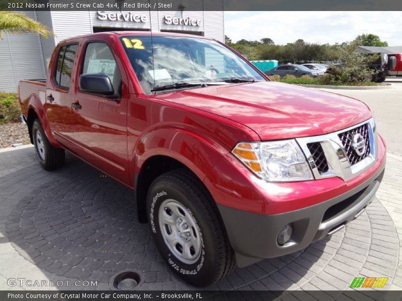 Red Brick / Steel 2012 Nissan Frontier S Crew Cab 4x4
