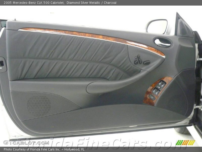 Diamond Silver Metallic / Charcoal 2005 Mercedes-Benz CLK 500 Cabriolet