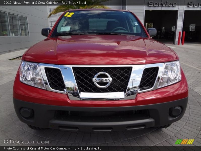 Red Brick / Steel 2012 Nissan Frontier S Crew Cab 4x4