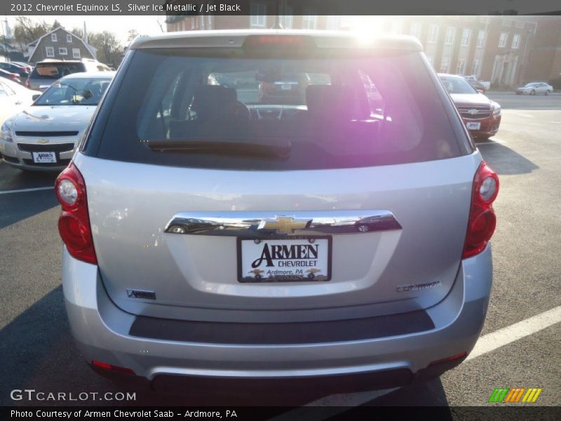 Silver Ice Metallic / Jet Black 2012 Chevrolet Equinox LS