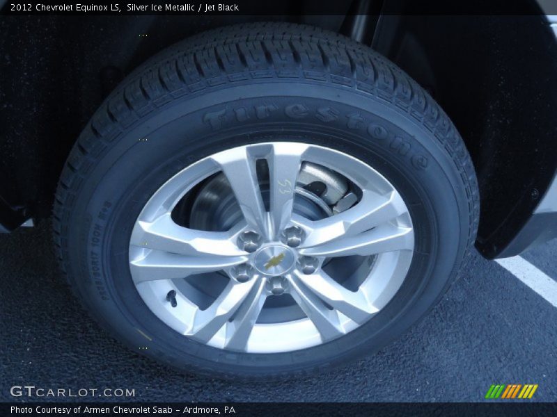 Silver Ice Metallic / Jet Black 2012 Chevrolet Equinox LS