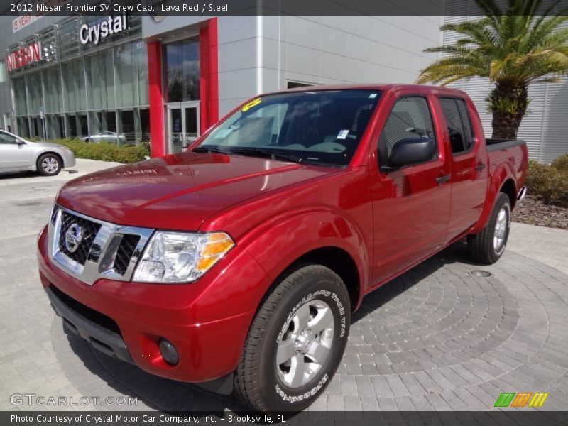 Lava Red / Steel 2012 Nissan Frontier SV Crew Cab