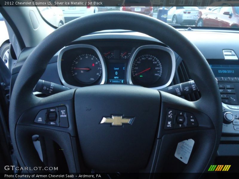 Silver Ice Metallic / Jet Black 2012 Chevrolet Equinox LS