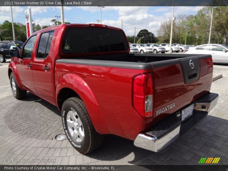 Lava Red / Steel 2012 Nissan Frontier SV Crew Cab