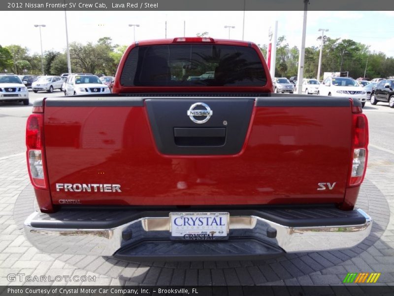 Lava Red / Steel 2012 Nissan Frontier SV Crew Cab