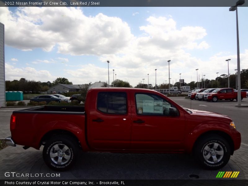 Lava Red / Steel 2012 Nissan Frontier SV Crew Cab