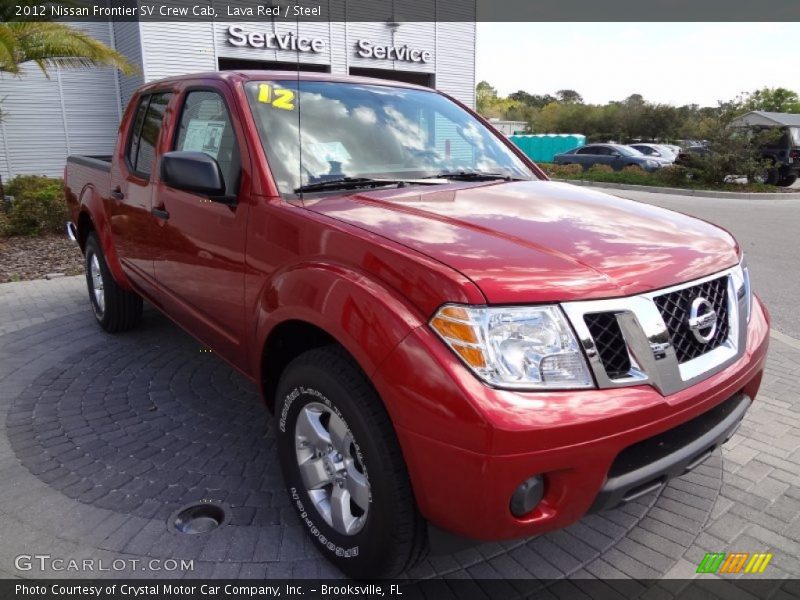 Lava Red / Steel 2012 Nissan Frontier SV Crew Cab