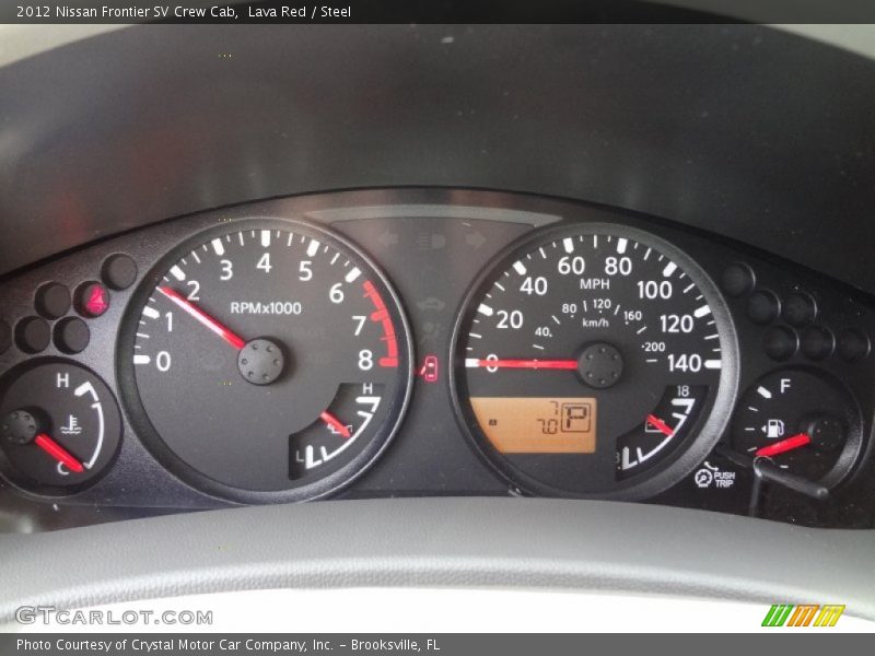 Lava Red / Steel 2012 Nissan Frontier SV Crew Cab